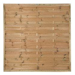 Forest Garden Pressure Treated Horizontal Hit & Miss Fence Panel