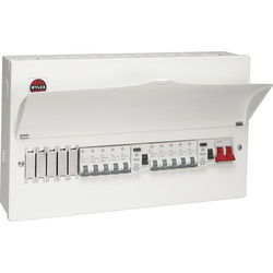 Wylex Wylex Metal Dual Type A RCD Consumer Unit + 10 MCBs 15 Way - 95420 - from Toolstation