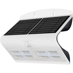 Luceco / Luceco SOLAR Guardian 6.8W PIR Wall Floodlight IP44 White 750lm