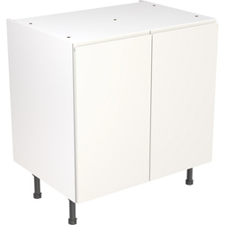 Kitchen Kit Flatpack J-Pull Kitchen Cabinet Base Unit Ultra Matt White 800mm