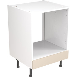 Kitchen Kit / Kitchen Kit Ready Made Slab Kitchen Cabinet Base Oven Unit Ultra Matt Cashmere 600mm