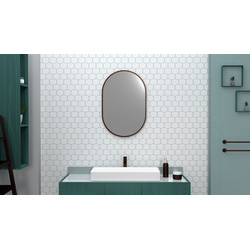Sensio Fern Non-Illuminated Bathroom Mirror Bronze 600 x 400mm