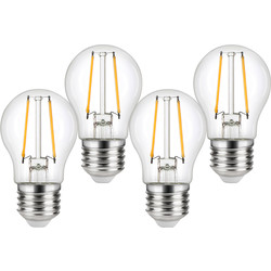 Wessex Electrical Wessex LED Filament Mini Globe Bulb Lamp 1.8W ES 250lm - 96636 - from Toolstation