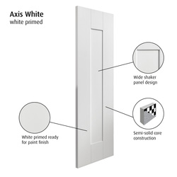 Axis White Primed Internal Door