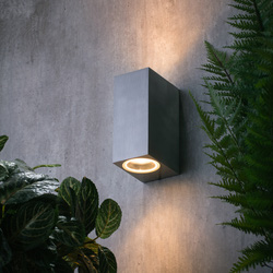 Zink Fleet GU10 Square Aluminium Light IP44