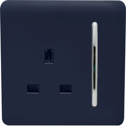 Trendiswitch / Trendiswitch Navy 1 Gang 13 Amp Switched Socket 1 Gang