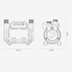 Salamander CT Force Regenerative Twin Shower Pump