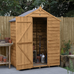 wooden garden shed 5x3 outdoor tool / log storage