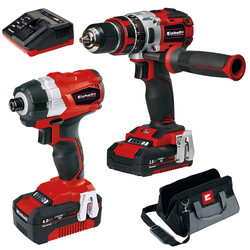 Einhell PXC 18V Brushless Combi Drill & Impact Driver Twin Pack