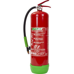 Fire Chief Firechief Lith-Ex Fire Extinguisher 9 Litre - 97501 - from Toolstation