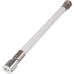 FleXprotect Antimicrobial Flexible Tap Connector 1/2" fem x 15mm brass push fit 13mm Bore. 300mm - 97516 - from Toolstation