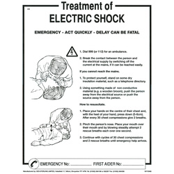 Termination Technology / Treatment of Electric Shock Safety Poster 340 x 260mm