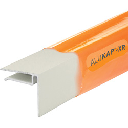 Alukap-XR / Alukap-XR 6.4mm End Stop Bar White 2.4m
