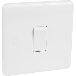 Wessex White 10A Switch 1 Gang 2 Way