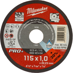 Milwaukee / Milwaukee Thin Metal Cutting Discs 115 x 1mm