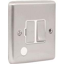 Wessex Electrical / Wessex Brushed Stainless Steel Fused Spur 13A