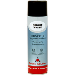 Industrial Spray Paint 500ml Bright White - 98041 - from Toolstation