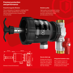Sentinel Eliminator Vortex250 Ultra-Compact Magnetic Filter Protection Pack