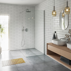 Aqualux / Aqualux 8mm Wetroom Walk In Shower Panel 900mm