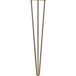 Rothley / Rothley 3-Pin Hairpin Leg 710mm Antique Brass