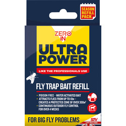 Zero In Ultra Power Zero In Ultra Power Outdoor Fly Trap Refills 6 x 8g - 98542 - from Toolstation