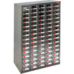 Small Parts Steel Cabinet without Doors 75 Drawers - 937 x 586 x 222mm