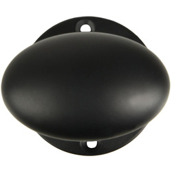 Lockworks / Lockworks Oval Mortice Knob Matt Black