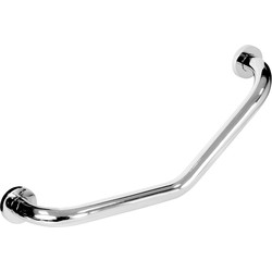 Eclipse Polished Angled Grab Rail Chrome - 98850 - from Toolstation