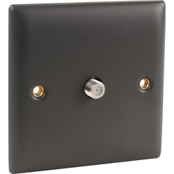 Power Pro / Power Pro Anthracite Satellite Outlet Single