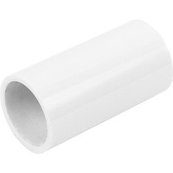 PVC Conduit Coupler 20mm White