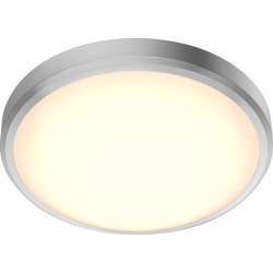 Philips / Philips Doris CL257 LED Round IP44 Ceiling Light Nickel 17W 1500lm Warm White