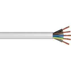 Pitacs 5 Core Heat Resistant Flex Cable (3095Y) 0.75mm2 Coil