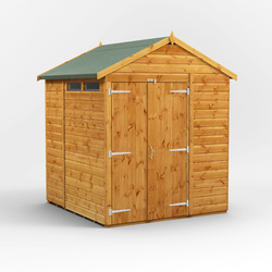 Power / Power Apex Security Shed 6' x 6' - Double Doors