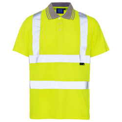 Hi Vis Polo Shirt Large Yellow