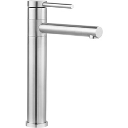 Deva Marbury Tall Sink Mixer - Brushed Stainless Steel 