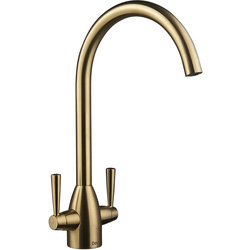 Deva Snowdon Mono Mixer Kitchen Tap Brushed Brass