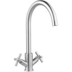 Deva Motif Kitchen Sink Mixer - Brushed Stainless Steel 