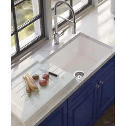 Ceramic Sink Drainer White 