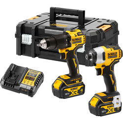 DeWalt / DeWalt DCK2062M2T-GB 18V XR Brushless Twin Kit 2 x 4.0Ah