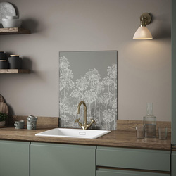 Clarissa Hulse / Clarissa Hulse Dill Silver Splashback 600 x 750mm