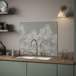 Clarissa Hulse / Clarissa Hulse Dill Silver Splashback 900 x 750mm