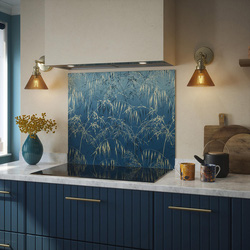 Clarissa Hulse / Clarissa Hulse Meadow Grass Blue Splashback 900 x 750mm