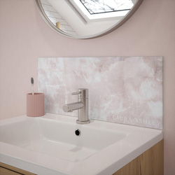 Laura Ashley / Laura Ashley Onyx Blush Glass Bathroom Splashback 600 x 250mm 