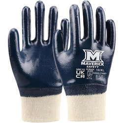 Maverick Safety MK10 Nitrile Knit Wrist Gloves X Large