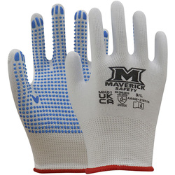 Maverick Safety / Maverick Safety MK01 PVC Dot Gripper Gloves Large