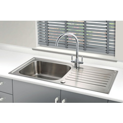 Maine / Maine Derwentwater Reversible Stainless Steel Kitchen Sink & Drainer Single Bowl