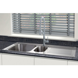 Maine / Maine Derwentwater Reversible Stainless Steel Kitchen Sink & Drainer 1.5 Bowl