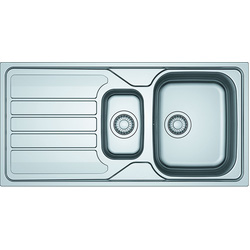 Franke / Franke Flash Reversible Stainless Steel Kitchen Sink & Drainer 1.5 Bowl