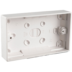 Wessex Electrical / Wessex Pattress Box 2 Gang Trade Pack