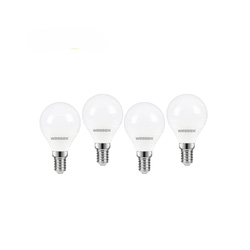 Wessex Electrical / Wessex LED Frosted Dimmable Mini Globe Bulb Lamps 3.4W SES Warm White 470lm